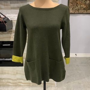 Cynthia Rowley Green Tunic‎ Top. Size XS